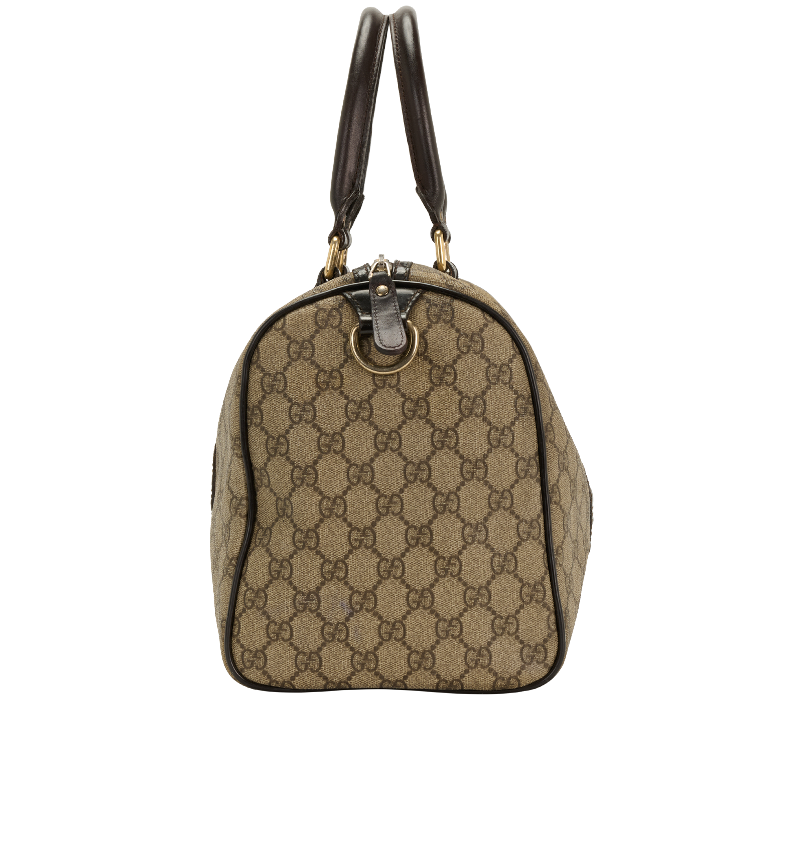 Boston Bowling, &pound;395, Handbags, Beige, Canvas, Side view